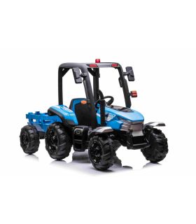 Tracteur avec remorque 24 Volts Blast Bleu - Pack Luxe