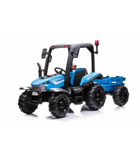 Tracteur avec remorque 24 Volts Blast Bleu - Pack Luxe