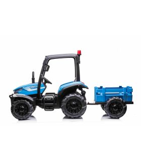 Tracteur avec remorque 24 Volts Blast Bleu - Pack Luxe