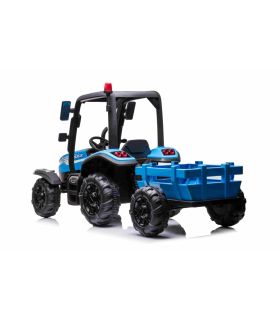Tracteur avec remorque 24 Volts Blast Bleu - Pack Luxe
