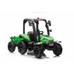 Tracteur avec remorque 24 Volts Blast Vert - Pack Luxe