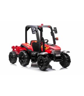 Tracteur avec remorque 24 Volts Blast Rouge - Pack Luxe