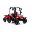 Tracteur avec remorque 24 Volts Blast Rouge - Pack Luxe