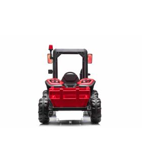 Tracteur avec remorque 24 Volts Blast Rouge - Pack Luxe