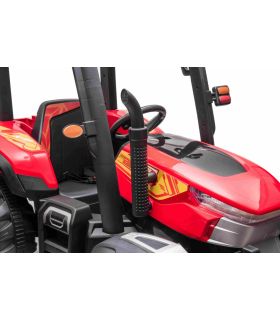 Tracteur avec remorque 24 Volts Blast Rouge - Pack Luxe