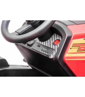 Tracteur avec remorque 24 Volts Blast Rouge - Pack Luxe