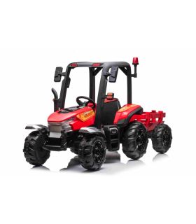 Tracteur avec remorque 24 Volts Blast Rouge - Pack Luxe