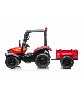 Tracteur avec remorque 24 Volts Blast Rouge - Pack Luxe