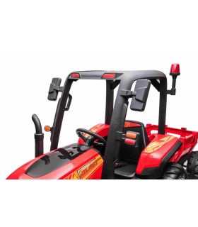 Tracteur avec remorque 24 Volts Blast Rouge - Pack Luxe