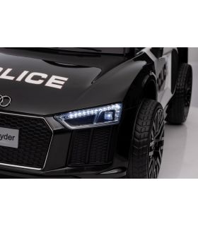 Voiture électrique 12V Audi R8 Spyder Police - Pack Luxe