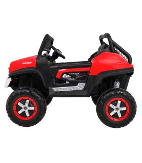 Voiture électrique 2 places pour enfant 12V Mercedes Unimog Rouge - Pack Luxe
