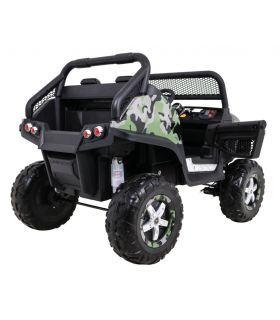 Voiture électrique 2 places pour enfant 12V Mercedes Unimog Militaire - Pack Luxe