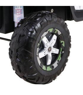 Voiture électrique 2 places pour enfant 12V Mercedes Unimog Militaire - Pack Luxe