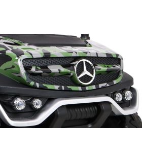 Voiture électrique 2 places pour enfant 12V Mercedes Unimog Militaire - Pack Luxe