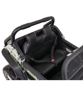 Voiture électrique 2 places pour enfant 12V Mercedes Unimog Militaire - Pack Luxe