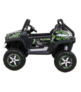 Voiture électrique 2 places pour enfant 12V Mercedes Unimog Militaire - Pack Luxe