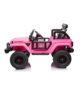 Voiture électrique 2 places 12V OFF Road 3.0 Rose - Pack Luxe