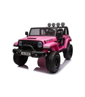 Voiture électrique 2 places 12V OFF Road 3.0 Rose - Pack Luxe