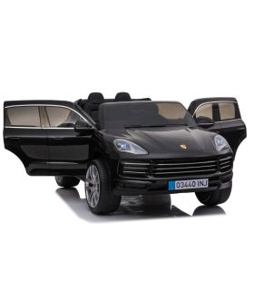 Voiture électrique 2 places Porsche Cayenne S Noire - Pack Luxe