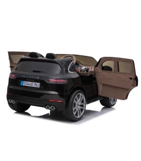Voiture électrique 2 places Porsche Cayenne S Noire - Pack Luxe