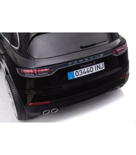 Voiture électrique 2 places Porsche Cayenne S Noire - Pack Luxe
