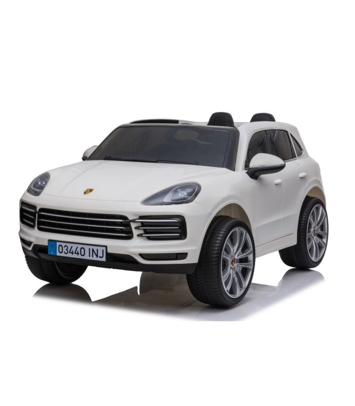 Voiture électrique 2 places Porsche Cayenne S Blanche - Pack Luxe