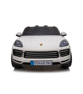 Voiture électrique 2 places Porsche Cayenne S Blanche - Pack Luxe