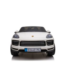 Voiture électrique 2 places Porsche Cayenne S Blanche - Pack Luxe
