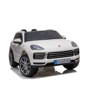 Voiture électrique 2 places Porsche Cayenne S Blanche - Pack Luxe