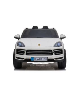 Voiture électrique 2 places Porsche Cayenne S Blanche - Pack Luxe