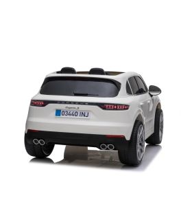 Voiture électrique 2 places Porsche Cayenne S Blanche - Pack Luxe