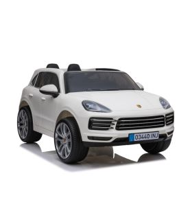 Voiture électrique 2 places Porsche Cayenne S Blanche - Pack Luxe