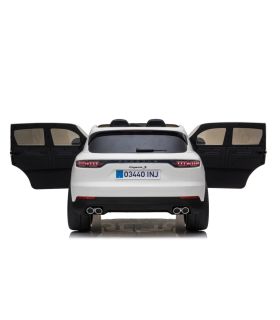 Voiture électrique 2 places Porsche Cayenne S Blanche - Pack Luxe