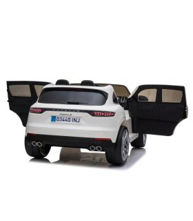 Voiture électrique 2 places Porsche Cayenne S Blanche - Pack Luxe