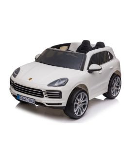 Voiture électrique 2 places Porsche Cayenne S Blanche - Pack Luxe