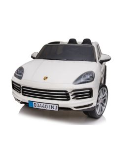 Voiture électrique 2 places Porsche Cayenne S Blanche - Pack Luxe