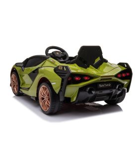 Voiture électrique 12V Lamborghini Sian Vert - Pack Luxe