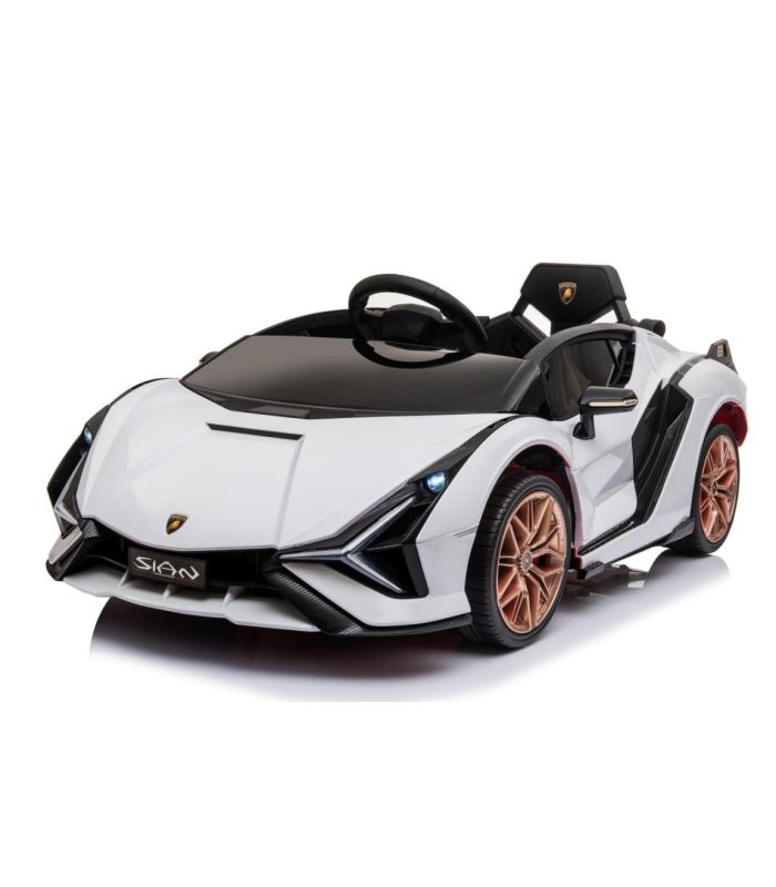 Voiture électrique 12V Lamborghini Sian Blanc - Pack Luxe