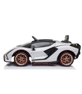 Voiture électrique 12V Lamborghini Sian Blanc - Pack Luxe