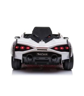 Voiture électrique 12V Lamborghini Sian Blanc - Pack Luxe