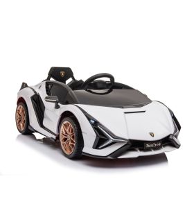 Voiture électrique 12V Lamborghini Sian Blanc - Pack Luxe