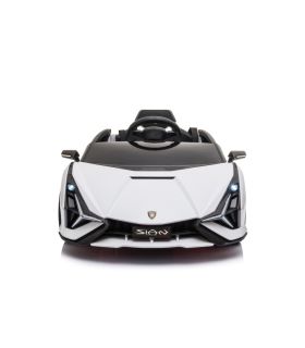 Voiture électrique 12V Lamborghini Sian Blanc - Pack Luxe