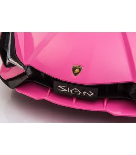 Voiture électrique 12V Lamborghini Sian Rose - Pack Luxe