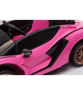 Voiture électrique 12V Lamborghini Sian Rose - Pack Luxe
