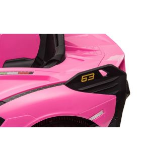 Voiture électrique 12V Lamborghini Sian Rose - Pack Luxe