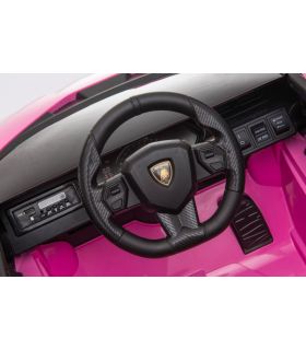 Voiture électrique 12V Lamborghini Sian Rose - Pack Luxe
