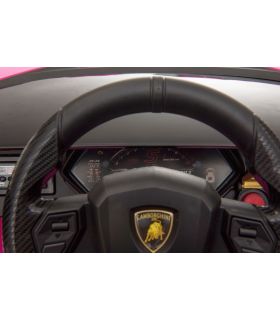 Voiture électrique 12V Lamborghini Sian Rose - Pack Luxe