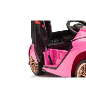 Voiture électrique 12V Lamborghini Sian Rose - Pack Luxe