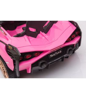 Voiture électrique 12V Lamborghini Sian Rose - Pack Luxe
