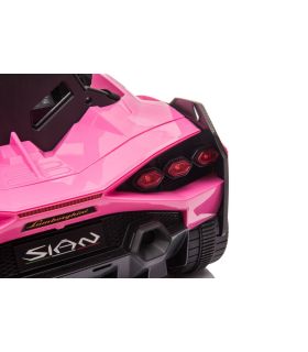 Voiture électrique 12V Lamborghini Sian Rose - Pack Luxe